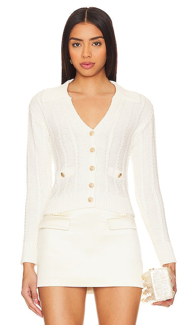 HEARTLOOM Renata Cardi in Ivory - HEARTLOOM Renata Cardi en ivoire - HEARTLOOM 象牙色 Renata Cardi - HEARTLOOM Renata Cardi in Elfenbein - HARTLOOM 아이보리 색상의 Renata Cardi - HEARTLOOM Renata Cardi in avorio