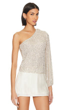 HEARTLOOM Seela Top in Metallic Silver