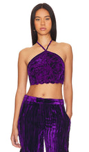 HEMANT AND NANDITA Crop Top in Purple - HEMANT ET NANDITA Haut court en violet - HEMANT AND NANDITA 紫色短款上衣 - HEMANT AND NANDITA Crop Top in Lila - HEMANT AND NANDITA 크롭 탑 - Top corto HEMANT E NANDITA in viola