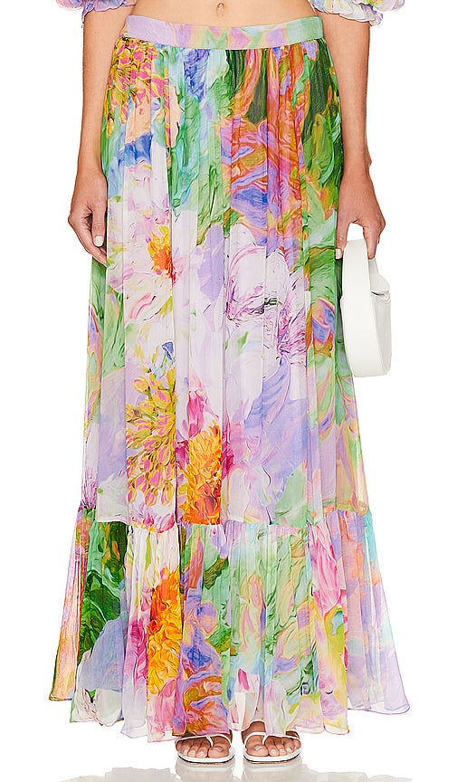 HEMANT AND NANDITA Maxi Skirt in Green - Jupe longue HEMANT AND NANDITA en vert - HeMANT AND NANDITA 绿色长裙 - HEMANT AND NANDITA Maxirock in Grün - HEMANT AND NANDITA 맥시 스커트 - Gonna lunga HEMANT E NANDITA in verde