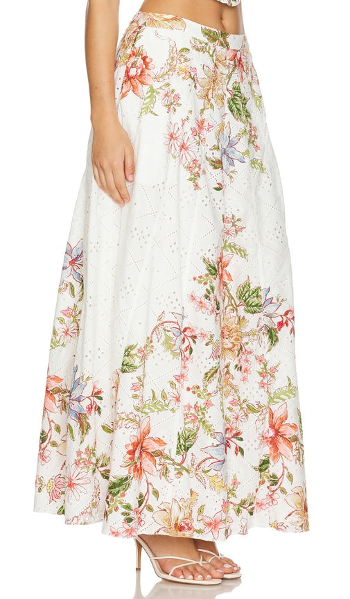 HEMANT AND NANDITA Maxi Skirt in White