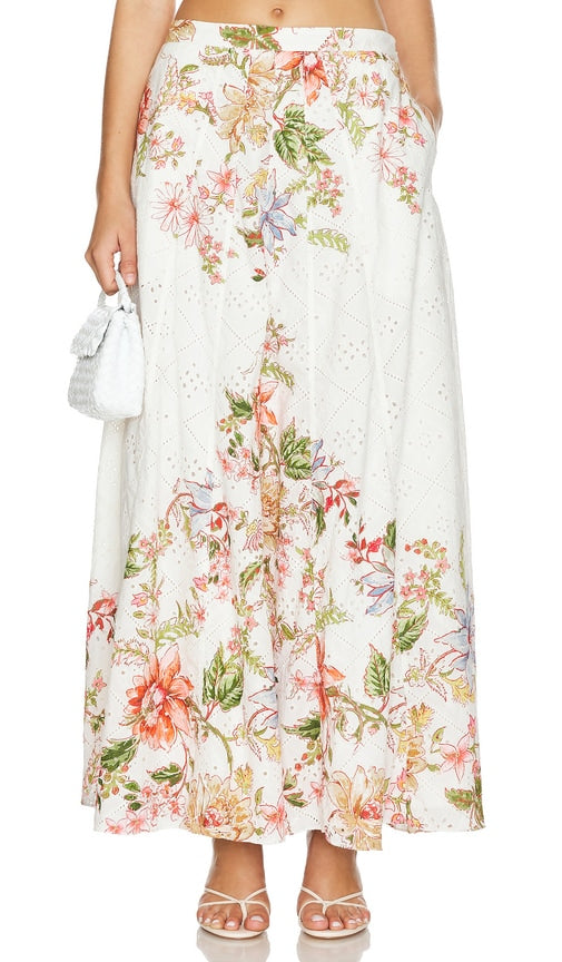 HEMANT AND NANDITA Maxi Skirt in White - Jupe longue HEMANT AND NANDITA en blanc - HeMANT AND NANDITA 白色长裙 - HEMANT AND NANDITA Maxirock in Weiß - HEMANT AND NANDITA 맥시 스커트 화이트 색상 - Gonna lunga HEMANT E NANDITA in bianco