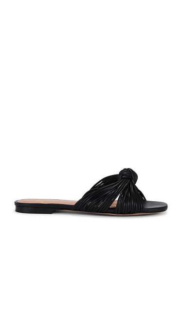 House of Harlow 1960 x REVOLVE Billie Flat in Black | Black Flat Slides for Women