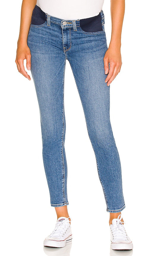 Hudson Jeans Nico Maternity Super Skinny Ankle Jean in Blue