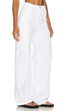 Hudson Jeans High Rise Wide Leg Cargo in White