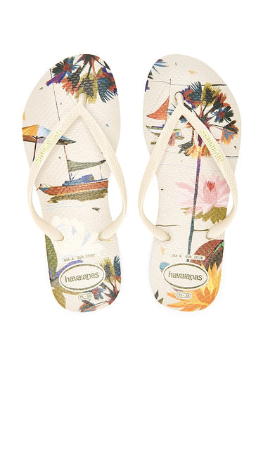 Havaianas Slim Summer Bliss Sandal in Beige | Beige Flip Flop Sandals for Women