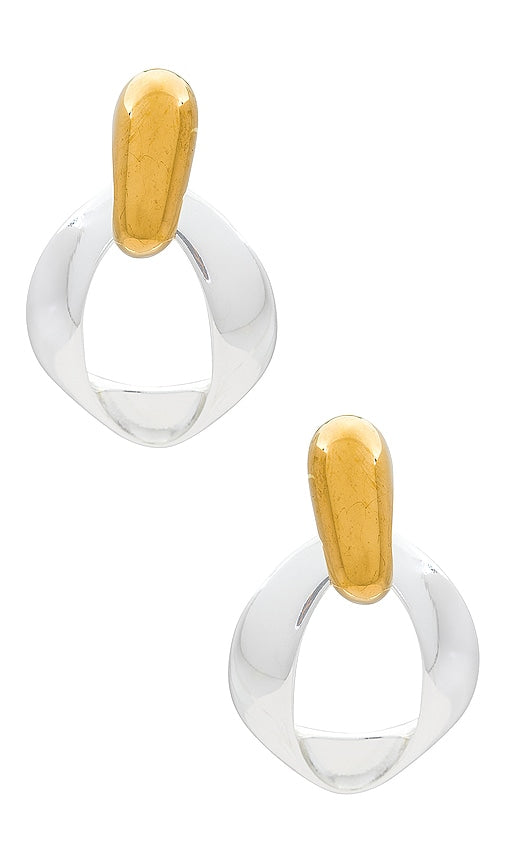 Heaven Mayhem Air Earrings in Metallic Silver