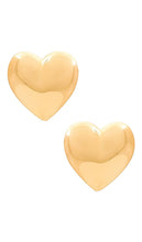Heaven Mayhem Amour Earrings in Metallic Gold