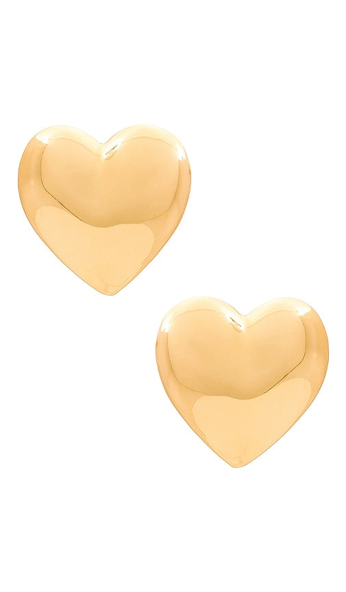 Heaven Mayhem Amour Earrings in Metallic Gold