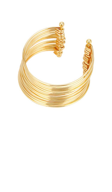Heaven Mayhem Bangle Bracelet in Metallic Gold