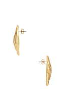 Heaven Mayhem Croissant Earrings in Metallic Gold