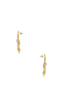 Heaven Mayhem Floral Earrings in Metallic Gold