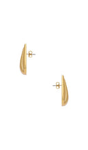 Heaven Mayhem Pointelle Earrings in Metallic Gold