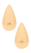 Heaven Mayhem Raindrop Earrings in Metallic Gold