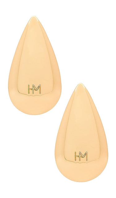 Heaven Mayhem Raindrop Earrings in Metallic Gold