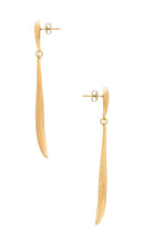 Heaven Mayhem Wave Earrings in Metallic Gold