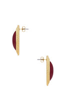 Heaven Mayhem Wine Earrings in Burgundy