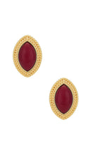 Heaven Mayhem Wine Earrings in Burgundy