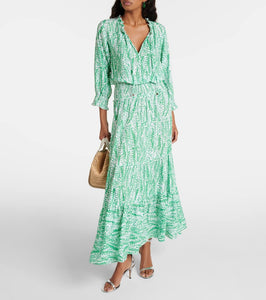 Heidi Klein Belle Mare Plage printed maxi dress
