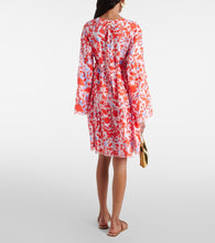 Heidi Klein Deia floral linen kaftan