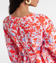 Heidi Klein Deia floral linen kaftan