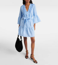 Heidi Klein Hydra tiered linen minidress