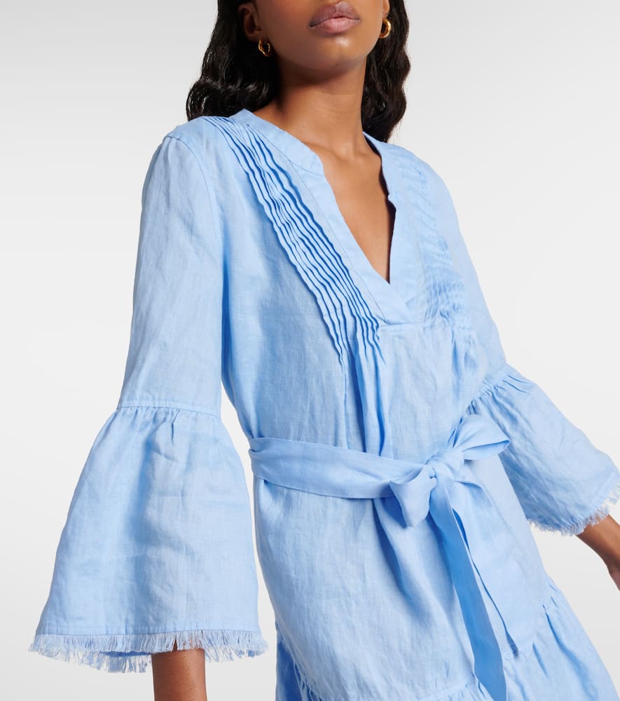 Heidi Klein Hydra tiered linen minidress