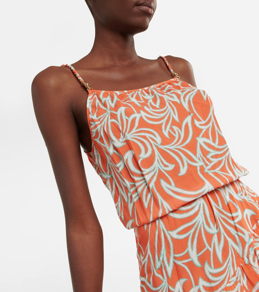 Heidi Klein Printed ruffled minidress