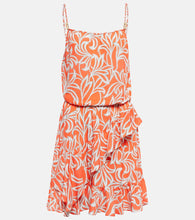 Heidi Klein Printed ruffled minidress. Heidi Klein 印花荷叶边迷你连衣裙