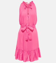 Heidi Klein Self-tie ruffled minidress. 海蒂·克莱因 (Heidi Klein) 自系荷叶边迷你连衣裙