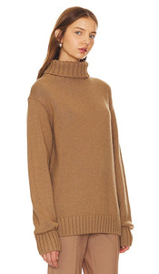 Helmut Lang Archive Turtleneck Sweater in Tan