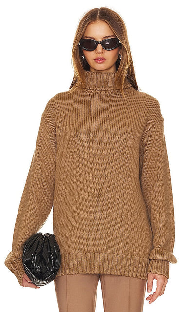 Helmut Lang Archive Turtleneck Sweater in Tan - Helmut Lang Archive - Pull à col roulé - Fauve - Helmut Lang Archive 黄褐色高领毛衣 - Helmut Lang Archive Rollkragenpullover in Hellbraun - Helmut Lang 아카이브 탠 색상의 터틀넥 스웨터 - Maglione dolcevita Archivio Helmut Lang color marrone chiaro