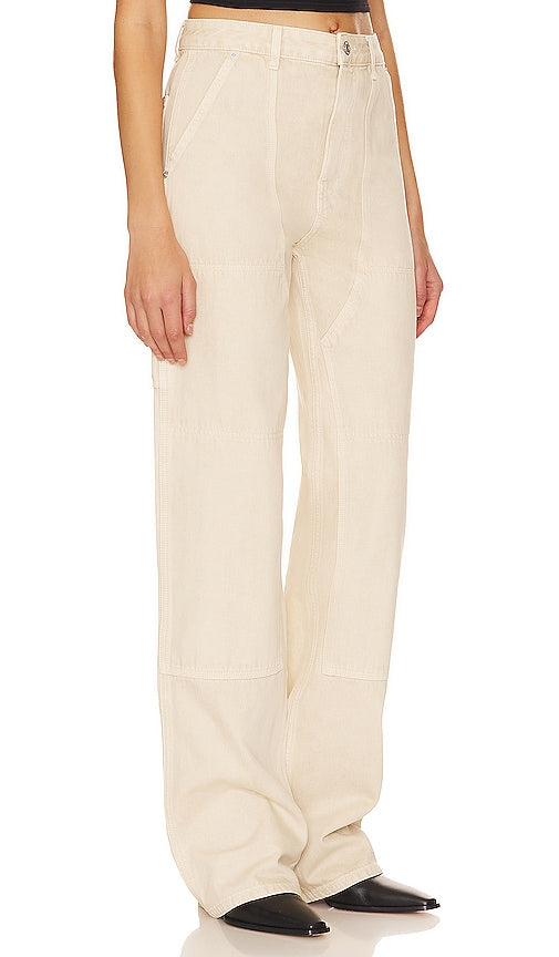 Helmut Lang Carpenter Wide Leg in Cream