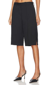 Helmut Lang Flat Front Short in Black - Helmut Lang Short à devant plat en noir - Helmut Lang 黑色平角短裤 - Helmut Lang Flat Front Short in Schwarz - Helmut Lang 플랫 프런트 쇼츠 블랙 색상 - Pantaloncini frontali piatti Helmut Lang in nero