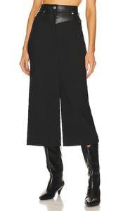 Helmut Lang Garter Skirt in Black