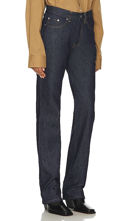 Helmut Lang Mid Rise Slim in Blue