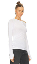 Helmut Lang Seamed Rib Top in White