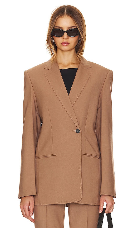 Helmut Lang Single Blazer in Brown