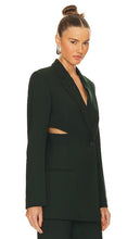 Helmut Lang Slash Blazer in Dark Green