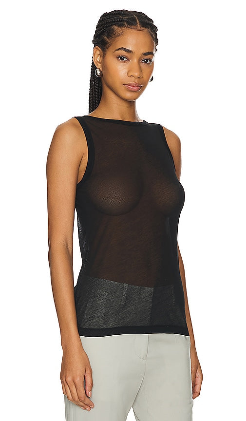 Helmut Lang Two Way Tank in Black