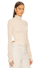 Helsa Alva Cashmere Turtleneck in Tan
