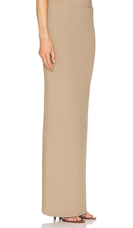 Helsa Carina Knit Skirt in Tan
