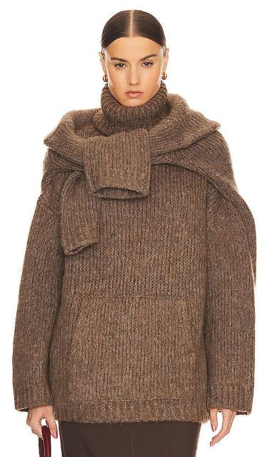 Helsa Janin Sweater in Brown - Pull Helsa Janin en marron - Helsa Janin 棕色毛衣 - Helsa Janin Pullover in Braun - Helsa Janin 스웨터브라운 색상 - Maglione Helsa Janin in marrone