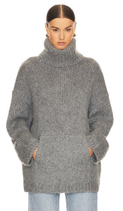Helsa Janin Sweater in Grey - Pull Helsa Janin en gris - Helsa Janin 灰色毛衣 - Helsa Janin Pullover in Grau - Helsa Janin 스웨터그레이 색상 - Maglione Helsa Janin in grigio