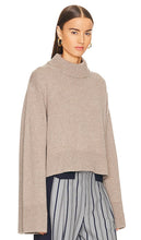 Helsa Pamelia Crew Neck Sweater in Taupe