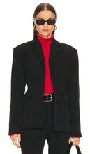 Helsa Recycled Twill S Curve Jacket in Black