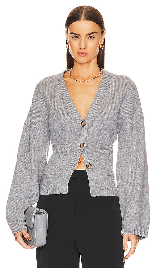 Helsa Sanna Cardigan in Grey - Cardigan Helsa Sanna en gris - Helsa Sanna 灰色开衫 - Helsa Sanna Cardigan in Grau - Helsa Sanna 카디건 그레이 색상 - Cardigan Helsa Sanna in grigio