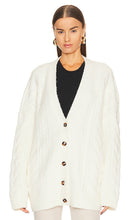 Helsa Serena Cable Cardigan in Ivory