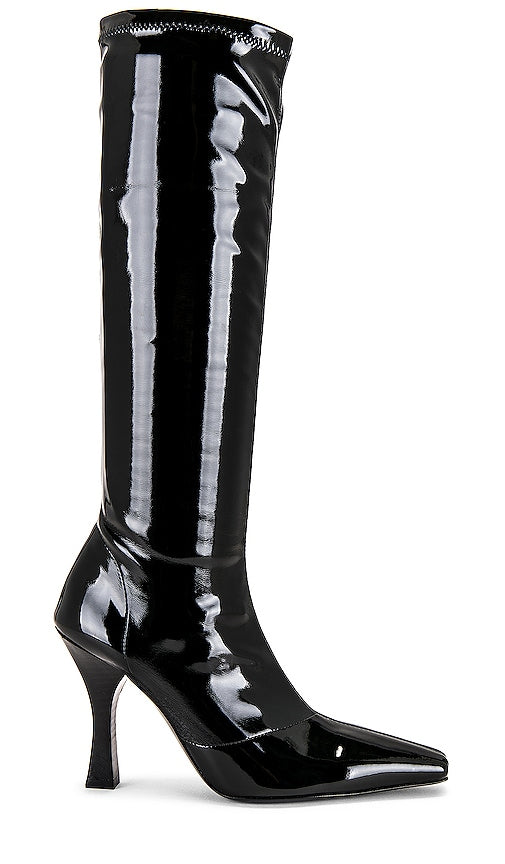 Helsa Snipped Toe Boot in Black - Helsa - Bottines à bout coupé - Noir - Helsa 黑色断头靴 - Helsa Snipped Toe Stiefel in Schwarz - Helsa 스니핑 토 부츠블랙 색상 - Stivale Helsa con punta tagliata in nero
