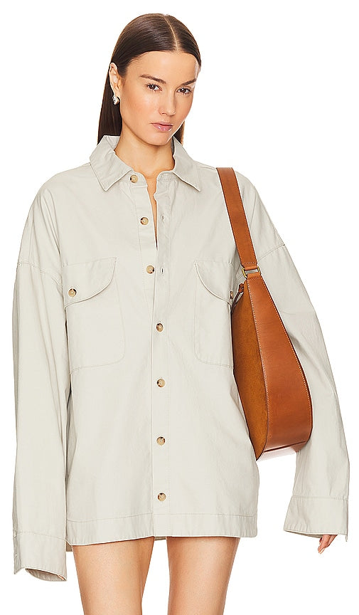 Helsa Workwear Jacket in Beige